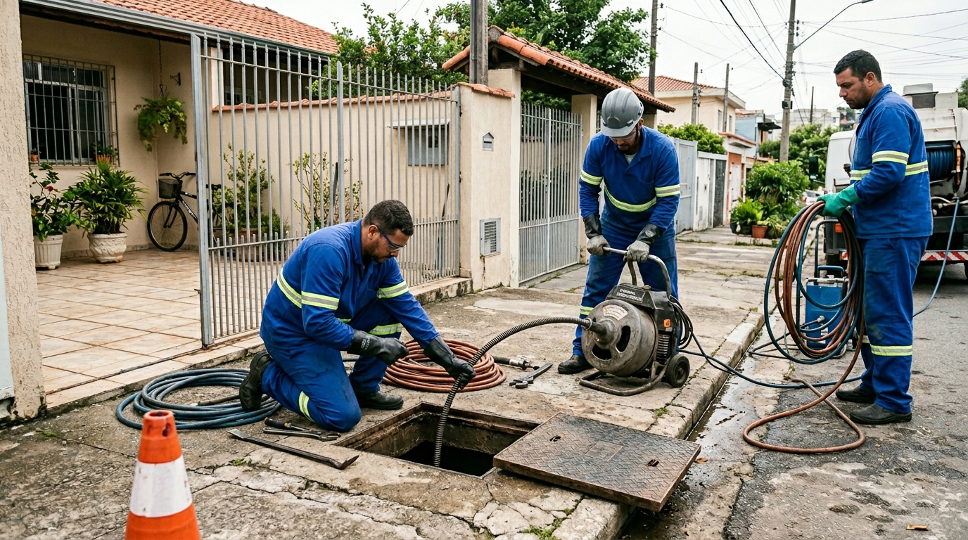 Desentupimento de esgoto em Jaboatão dos Guararapes-PE