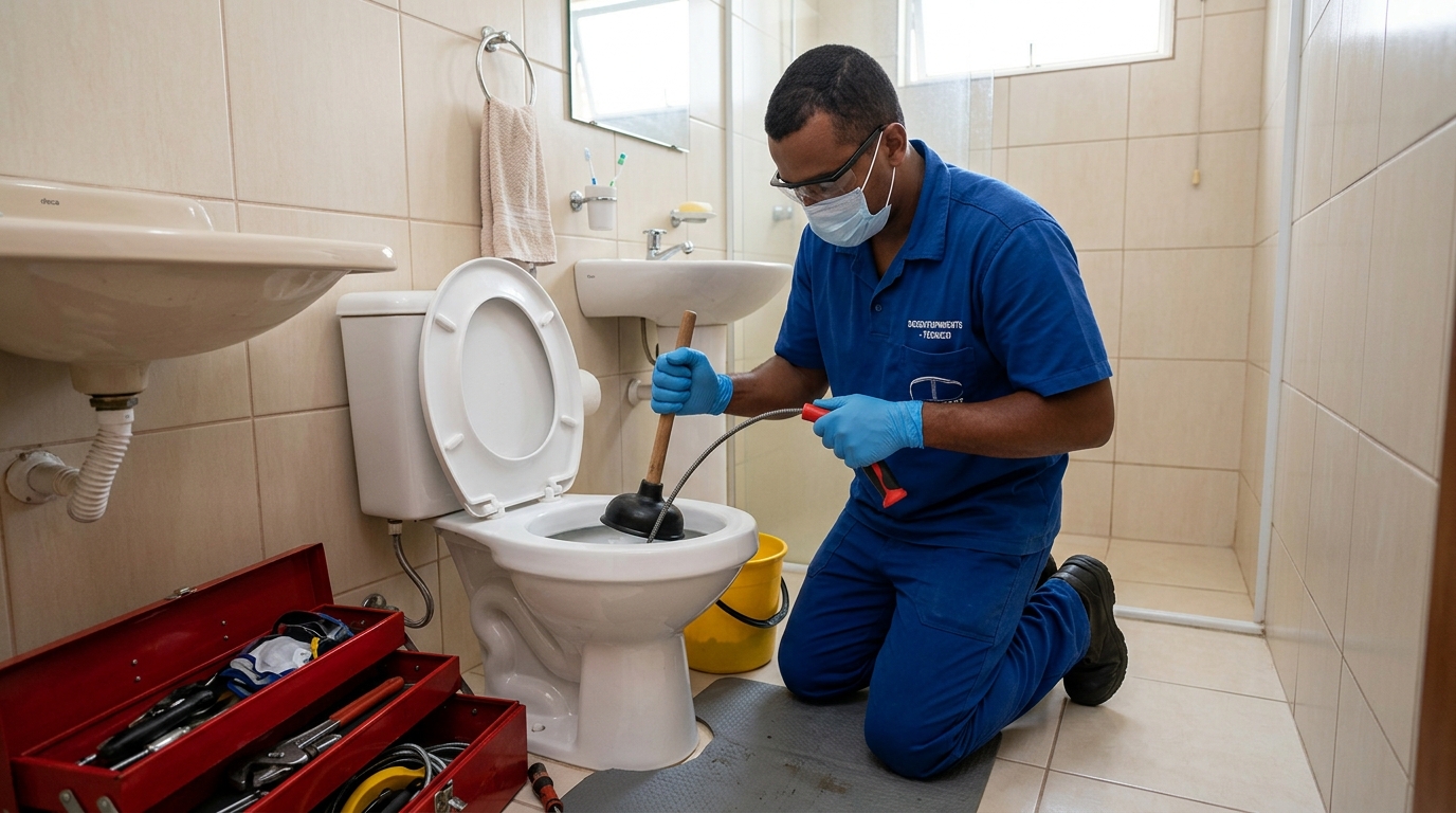 Desentupimento de vaso profissional em Jaboatão dos Guararapes-PE