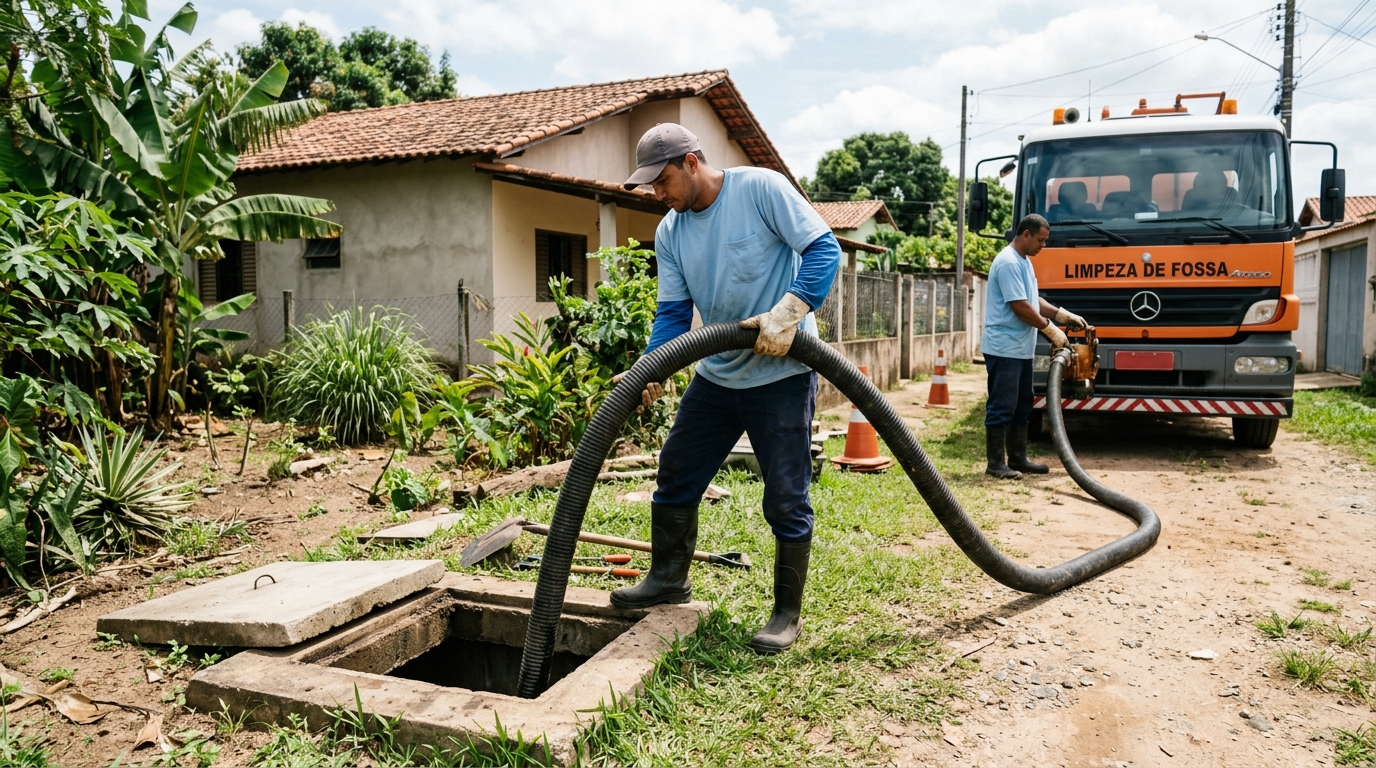 Higienização de fossa residencial em Jaboatão dos Guararapes-PE